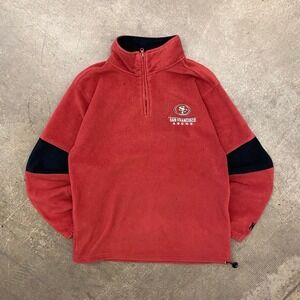 Vintage NFL San Francisco 49ers Football Quarter Zip Fleece 2000s Size Large